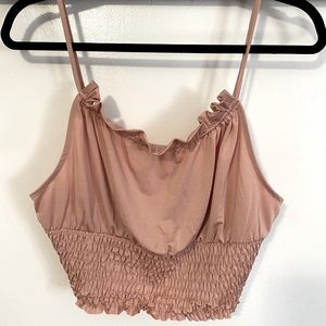 Urban outfitters Silky mauve crops